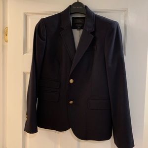 NAVY BLUE J.CREW SCHOOL BOY BLAZER